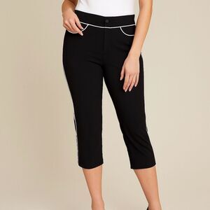 Zac & Rachel Black & White Capris NWT